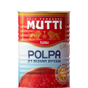 MUTTI-עגבניות חתוכות דק 400גר (1.48שח ל100גר)