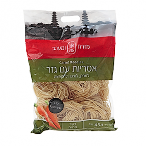 אטריות עם גזר450גר (1.53שח ל100גר)