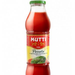 MUTTI- רסק עגבניות ובזיליקום 700גר  (2.4שח ל100גר)
