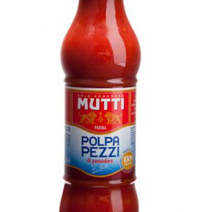 MUTTI-עגבניות חתוכות 700גר  (2שח ל100גר)