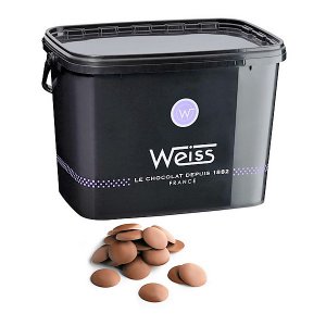 WEISS-צרפת שוקולד חלב 41% 320גר  (11.87שח ל100גר)